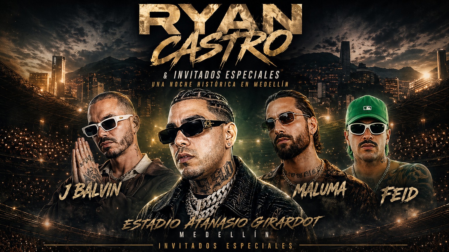 El Atanasio se rindió ante el Cantante del Ghetto: Ryan Castro hizo historia con 18 invitados y cinco horas de show