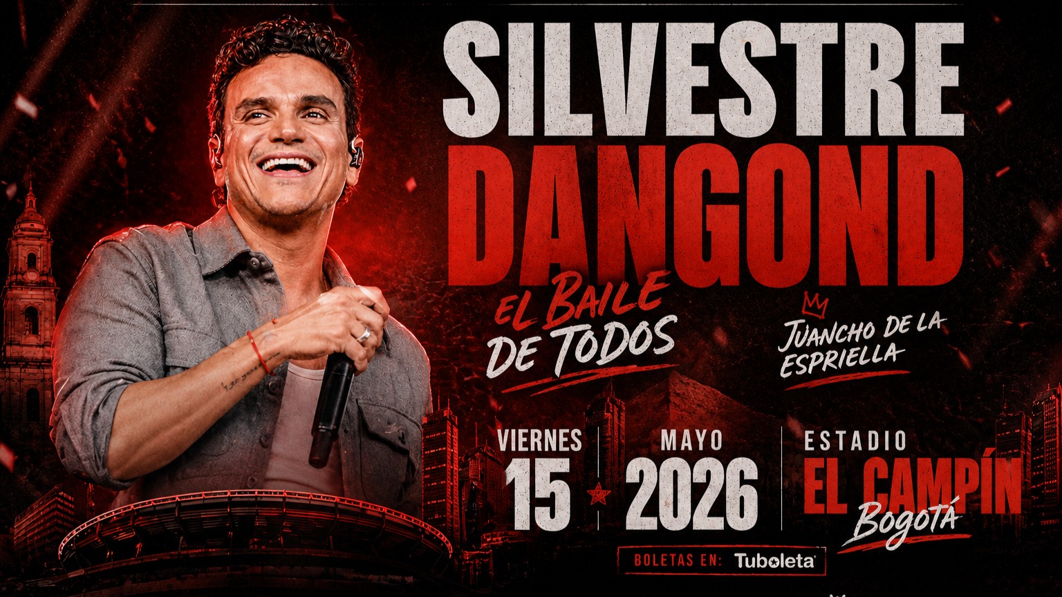 Silvestre Dangond cierra la gira más exitosa de Colombia en El Campín el 15 de mayo