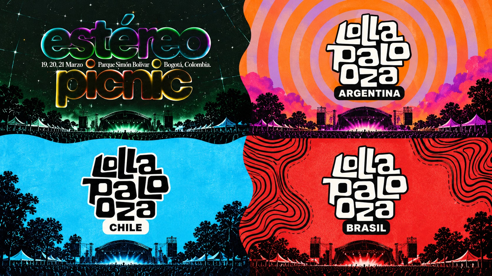 Estéreo Picnic y Lollapalooza 2027 ya tienen cartel: Travis Scott, Charli XCX, David Guetta y más