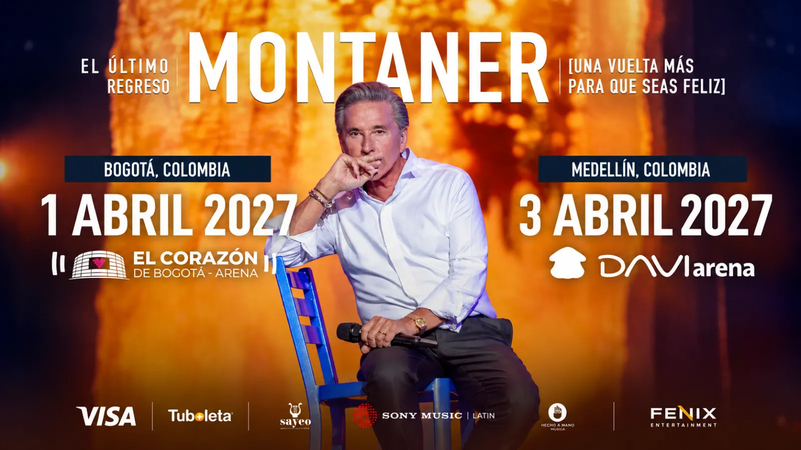 Ricardo Montaner vuelve a Colombia: dos conciertos para reencontrarse con sus grandes historias de amor